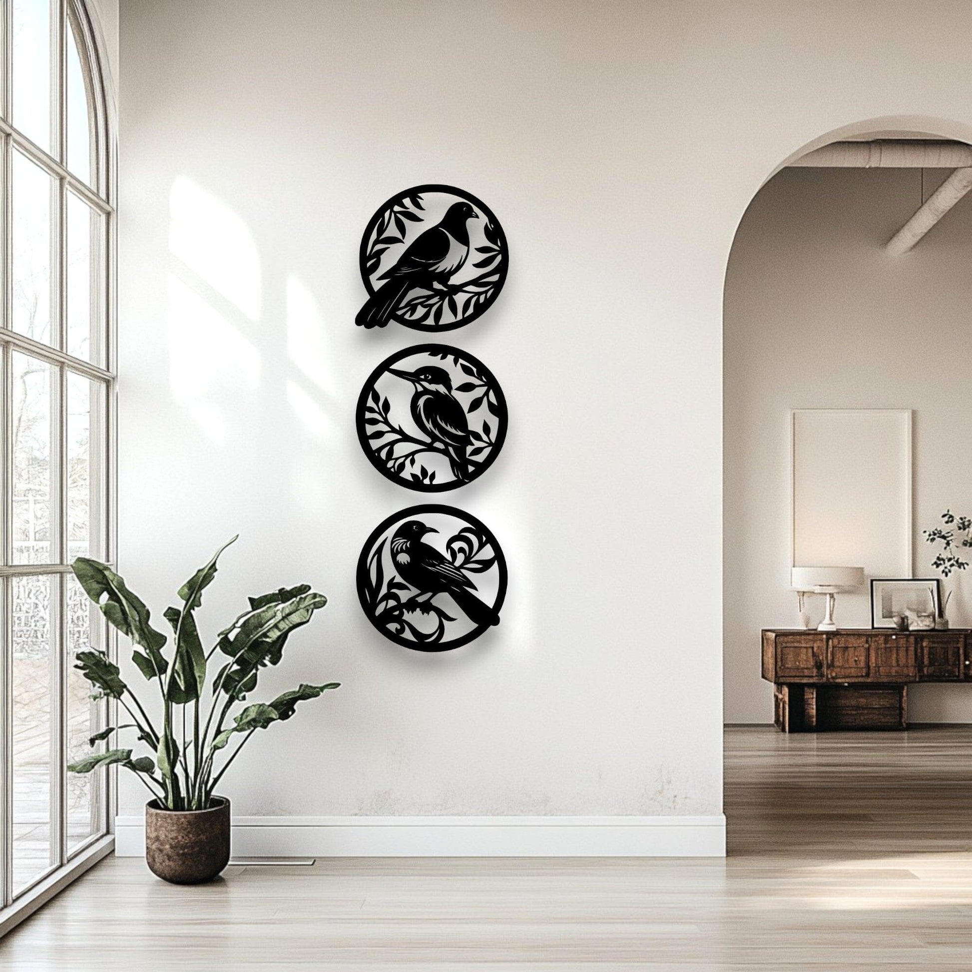 Three Piece Bird Wall Art Set Whimsic 