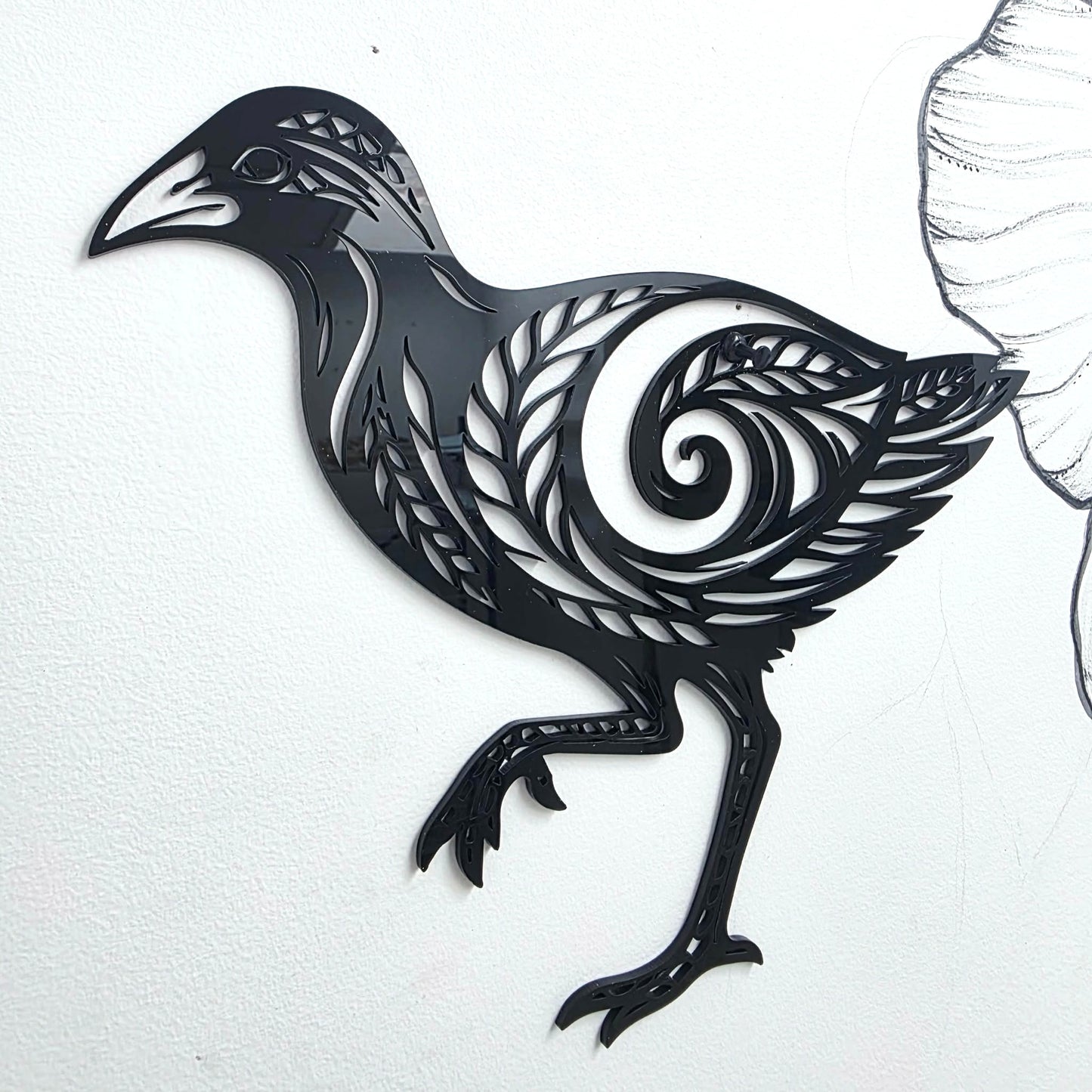Koru Spirit Pūkeko Wall Art