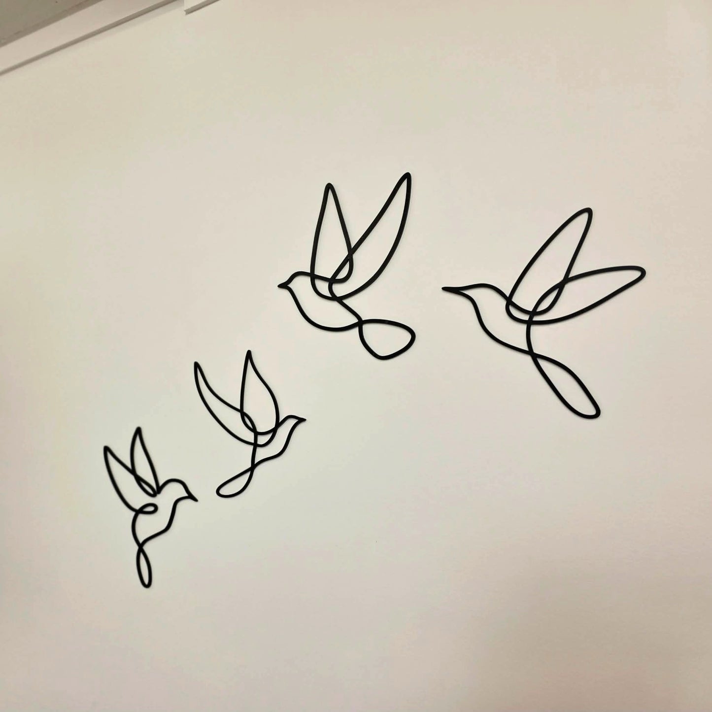 Minimalist Bird Line Art Wall Set