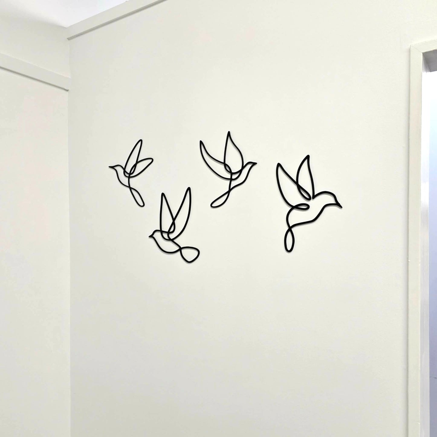 Minimalist Bird Line Art Wall Set