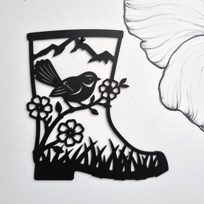 Fantail Gumboot Wall Art