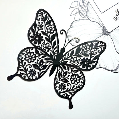Floral Butterfly Wall Art