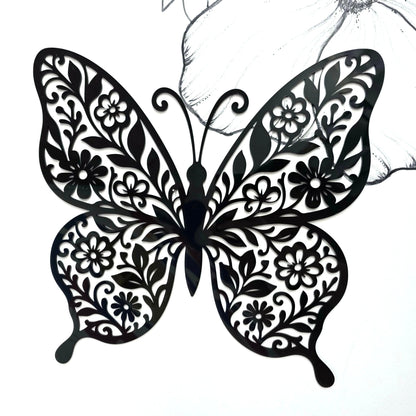Floral Butterfly Wall Art