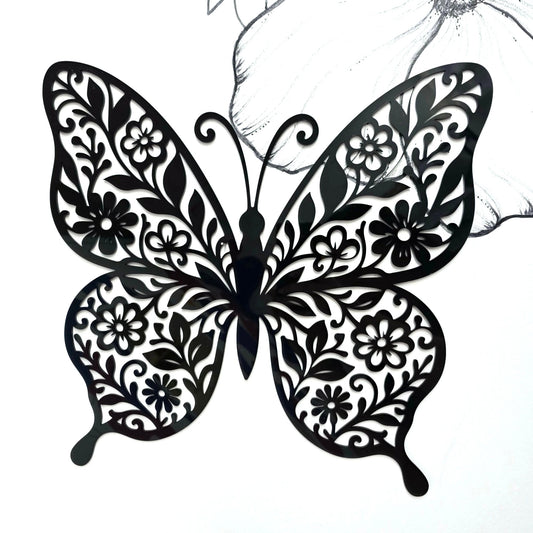 Floral Butterfly Wall Art