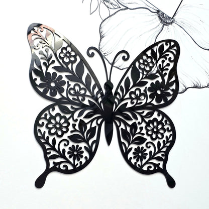 Floral Butterfly Wall Art