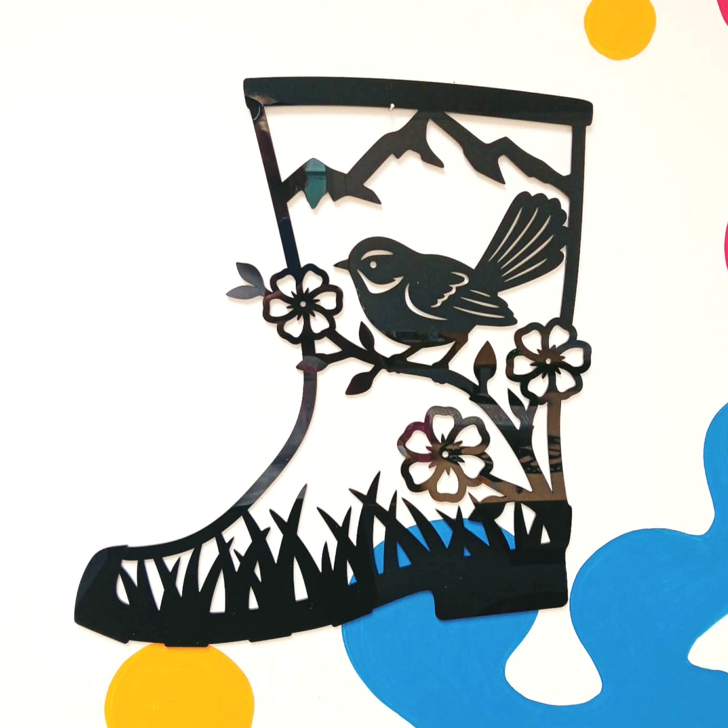 Fantail Gumboot Wall Art