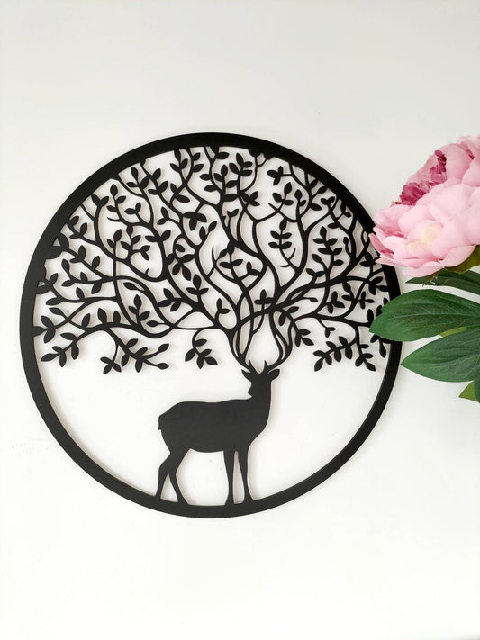 Tree of Life Deer Wall Décor Whimsic 