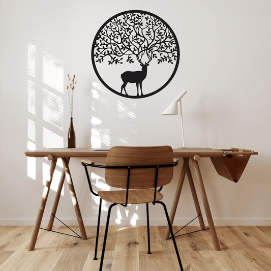 Tree of Life Deer Wall Décor Whimsic 