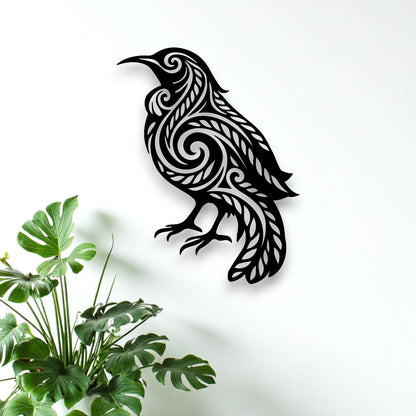 Koru Flow Tūī Wall Art