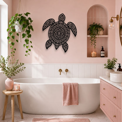 Mandala Sea Turtle Wall Art