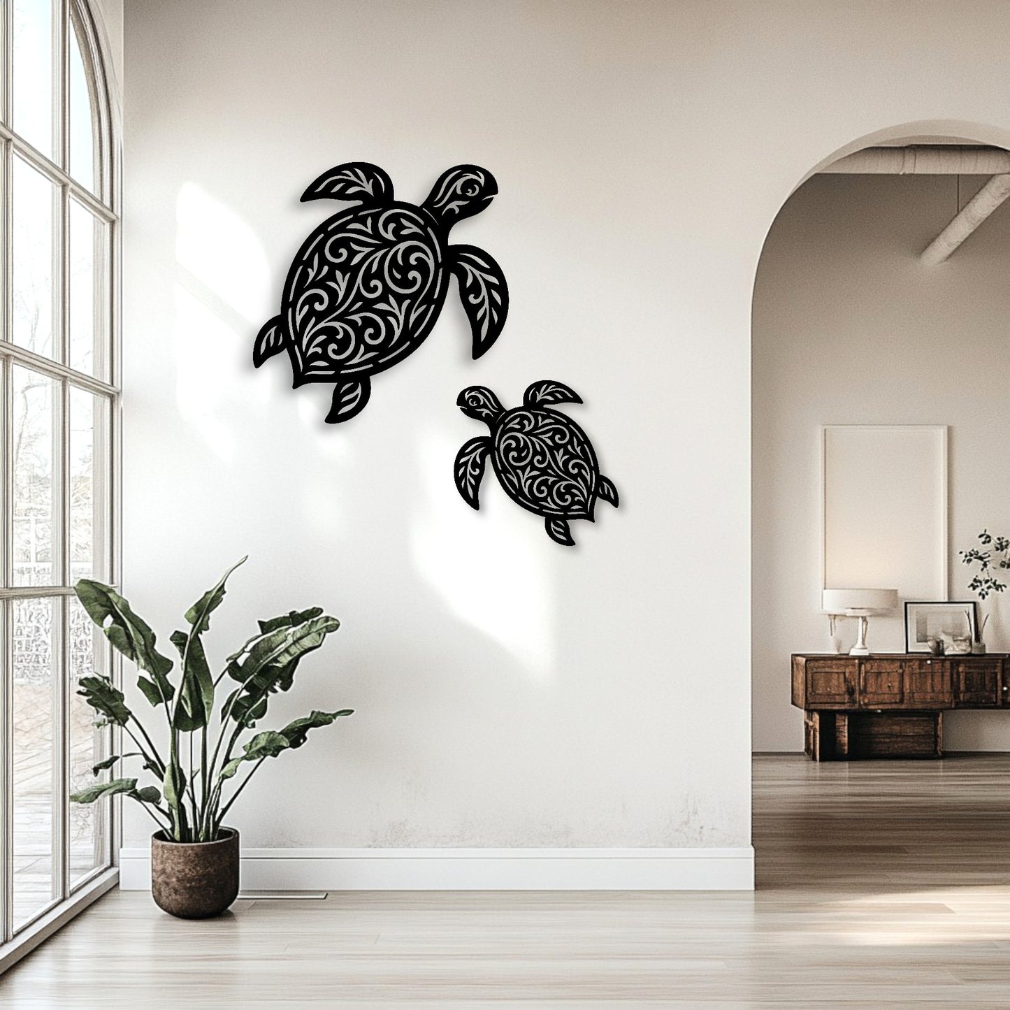 Filigree Sea Turtle Wall Décor