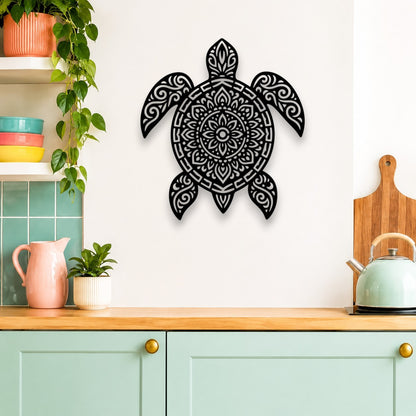 Mandala Sea Turtle Wall Art