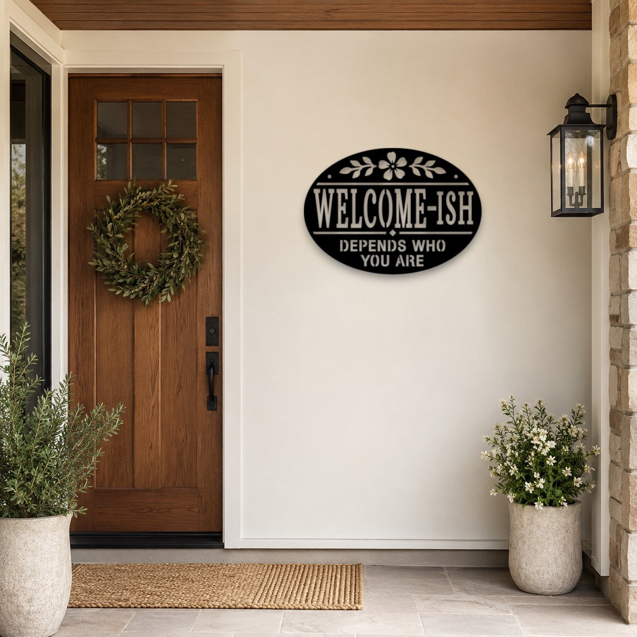 Welcome-ish Funny Wall Art