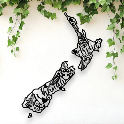 Whanau Aroha New Zealand Map Whimsic 