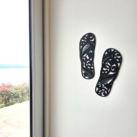Ferns, Kiwis & Korus Jandals Décor