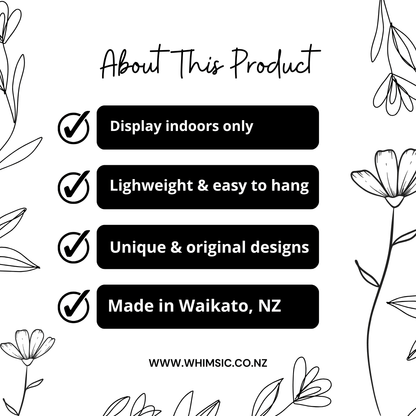 Wooden Fantail Memorial Plaque Whimsic 