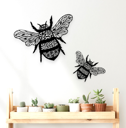 Floral Bee Wall Art