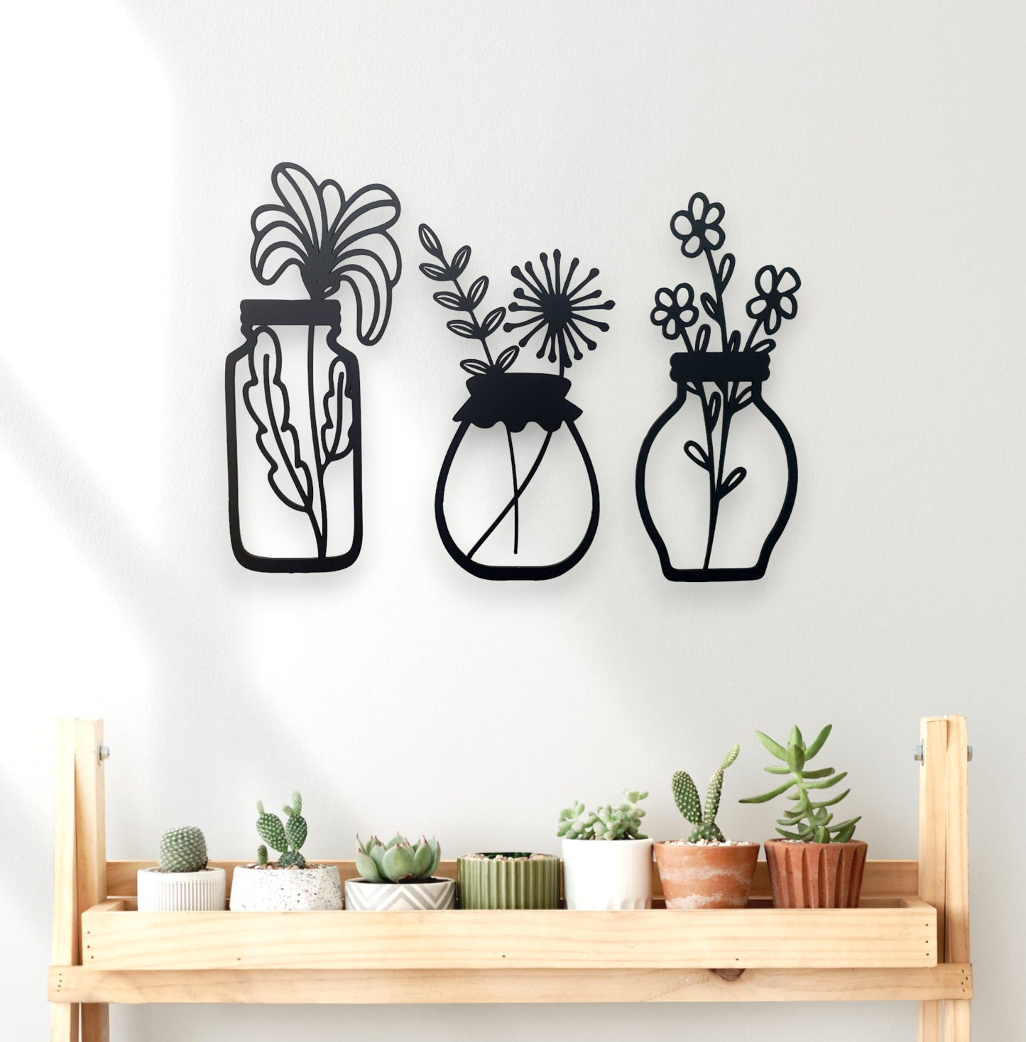 Wildflower Jars Wall Art Set