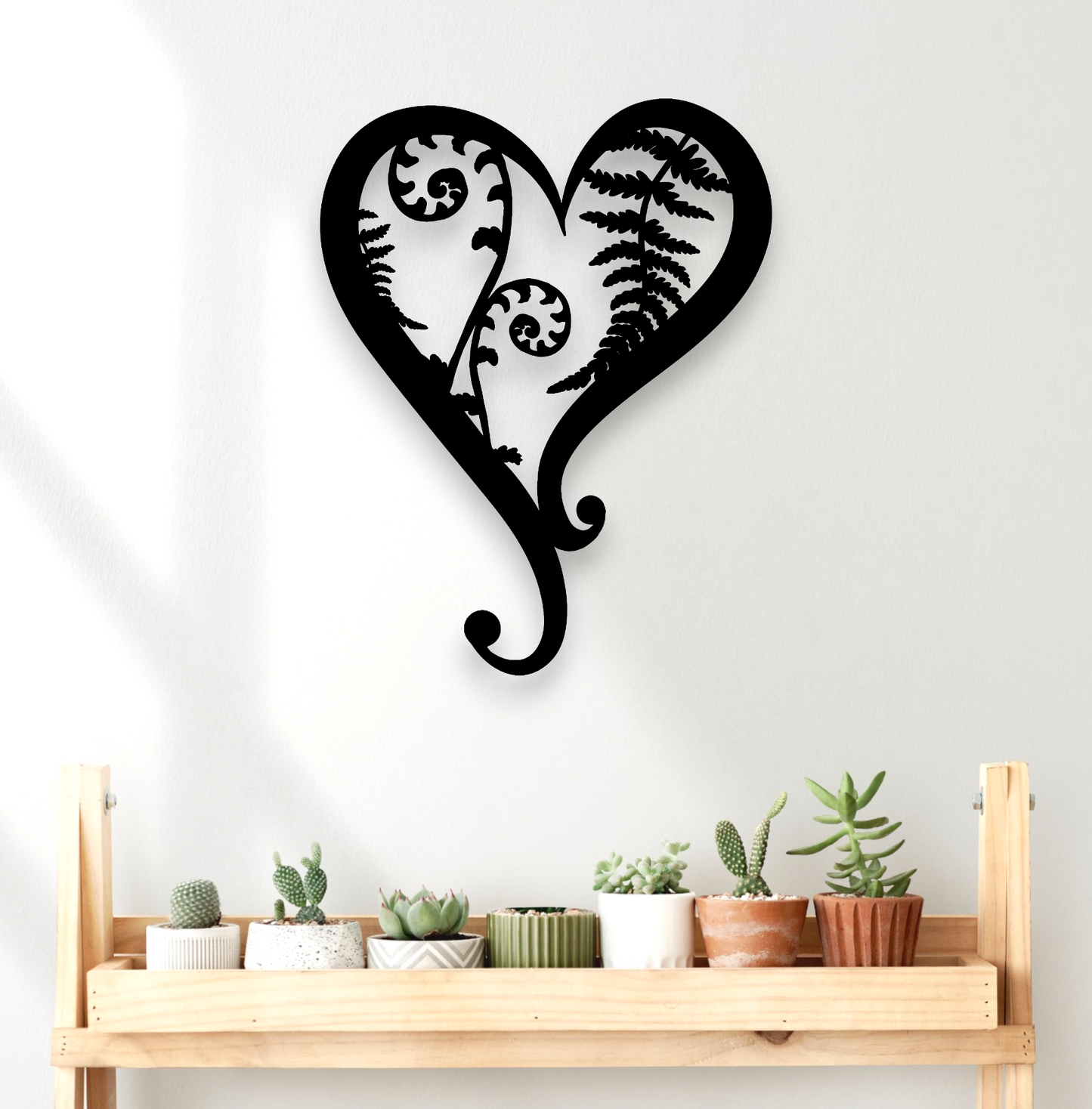 Fern & Koru Heart Wall Art