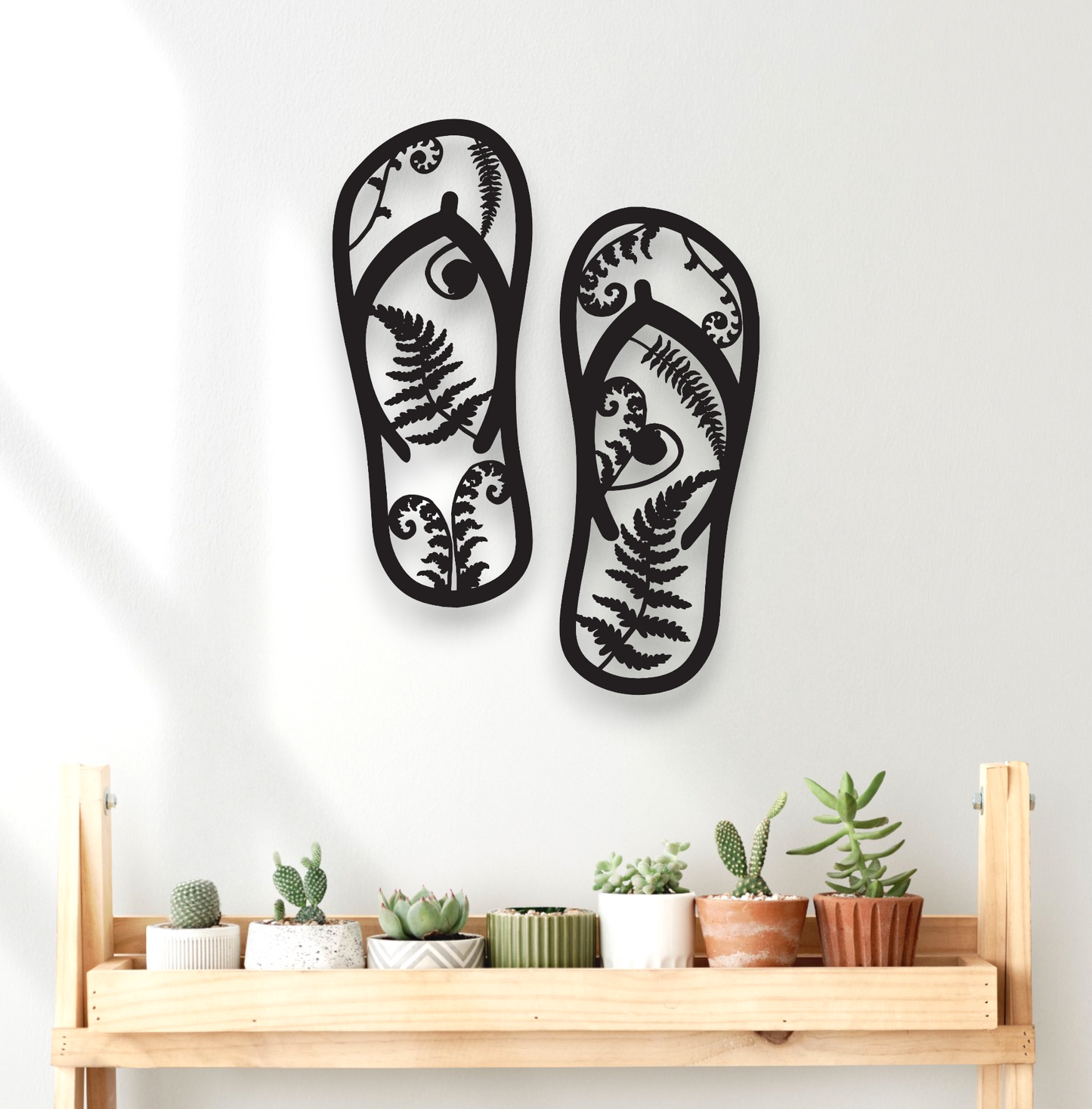 Kiwiana Fern Jandals Décor