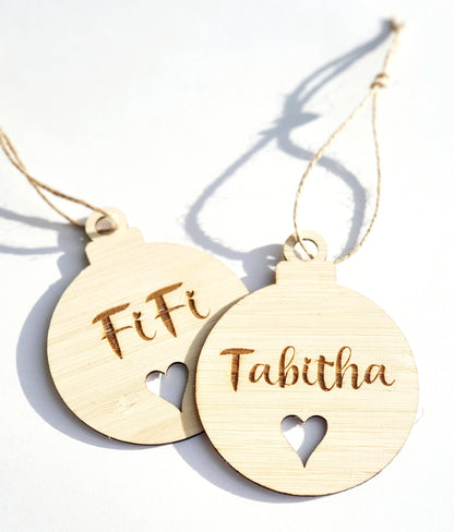 Personalised Christmas Bauble - Whimsic
