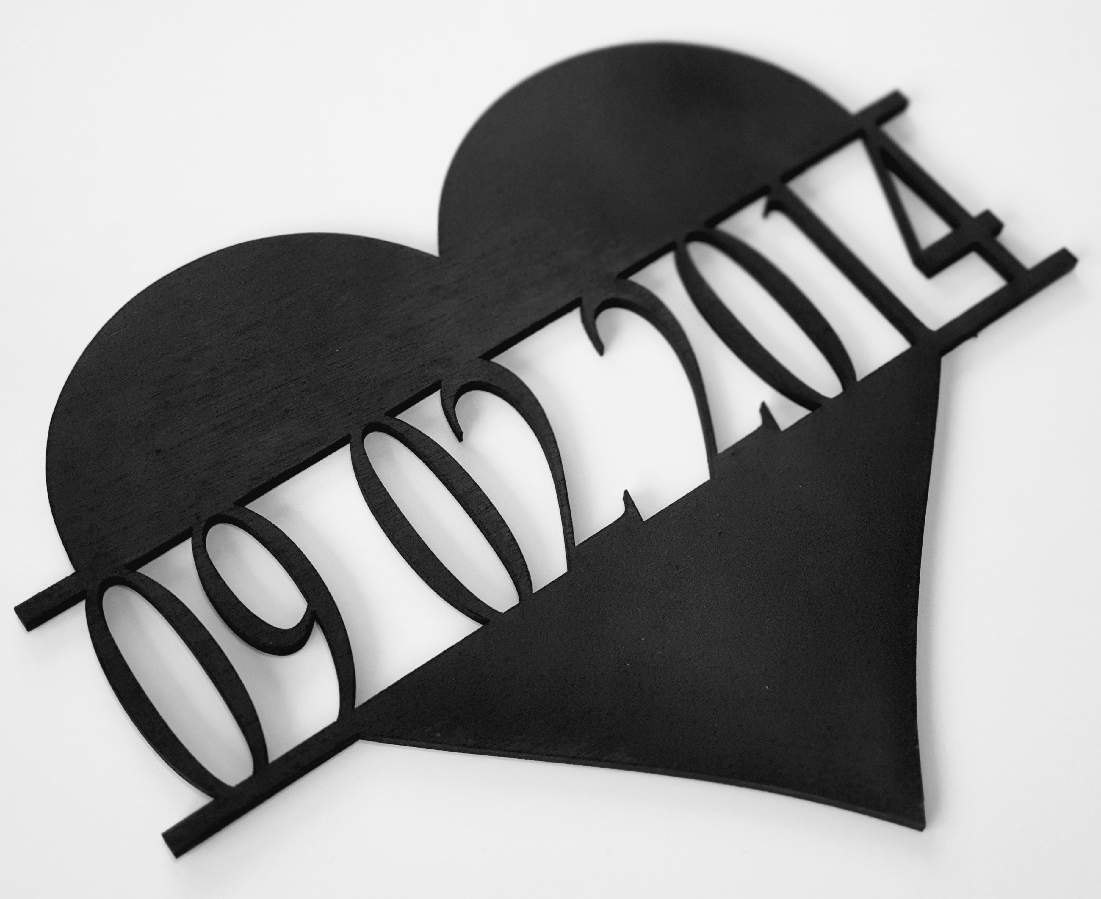 Personalised Wooden Heart Monogram Whimsic Nz 3453