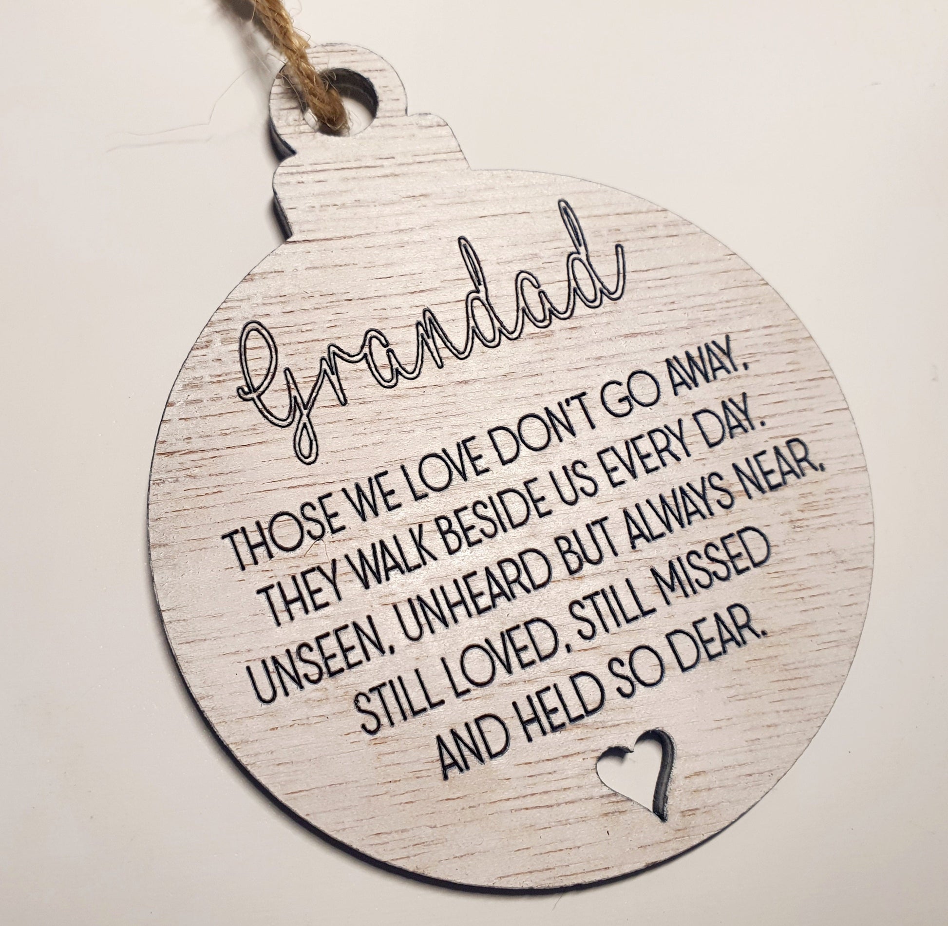 Personalised Memorial Bauble - Whimsic