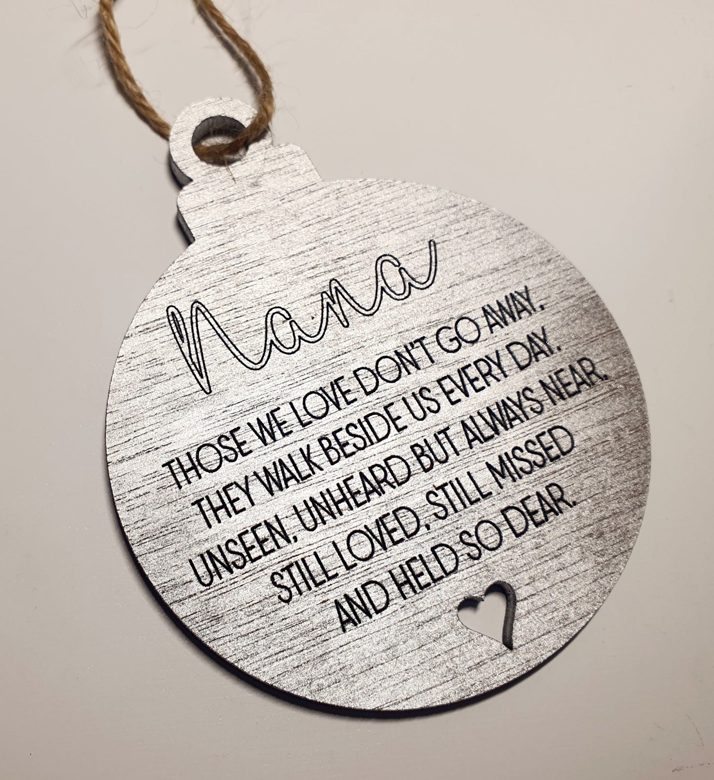 Personalised Memorial Bauble - Whimsic