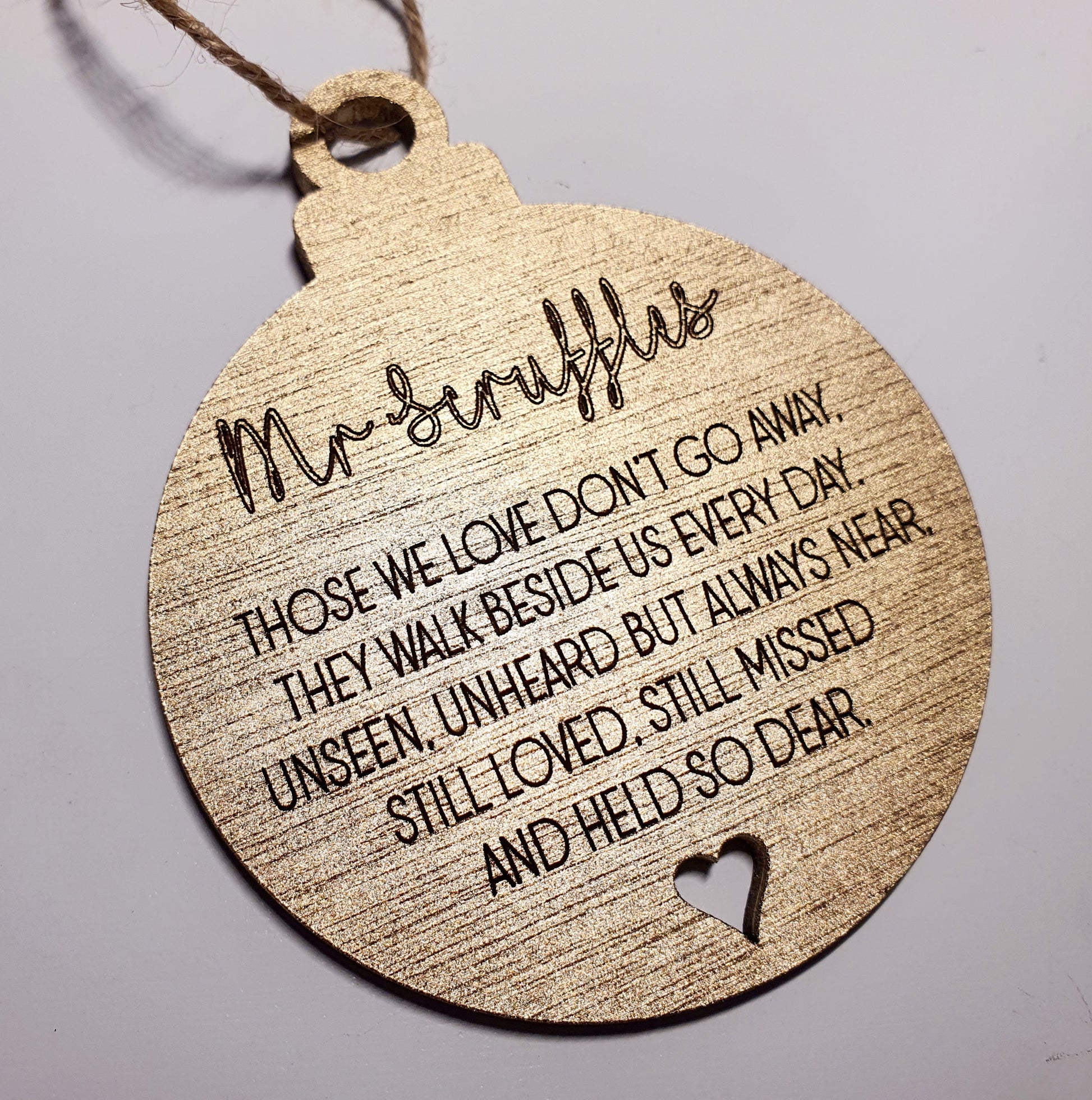 Personalised Memorial Bauble - Whimsic