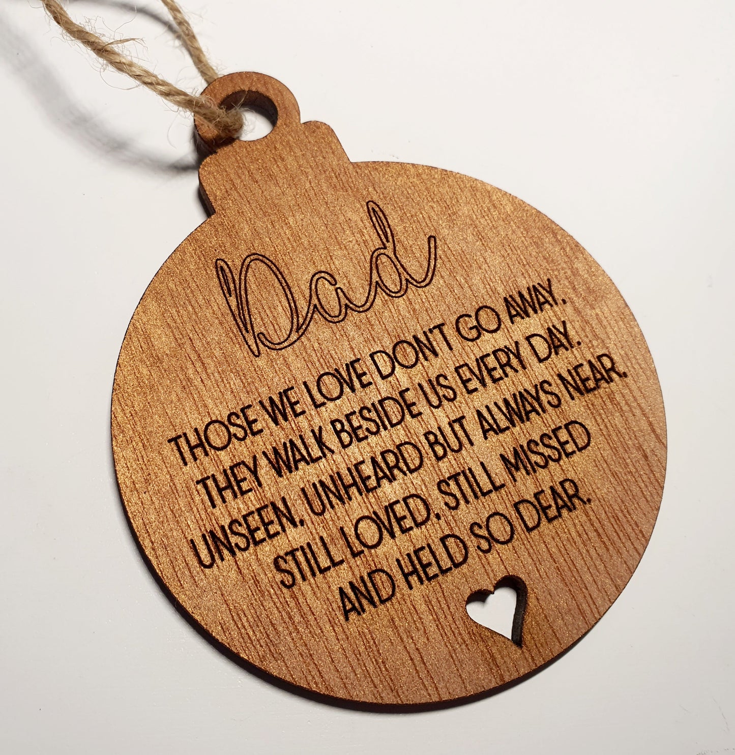 Personalised Memorial Bauble - Whimsic