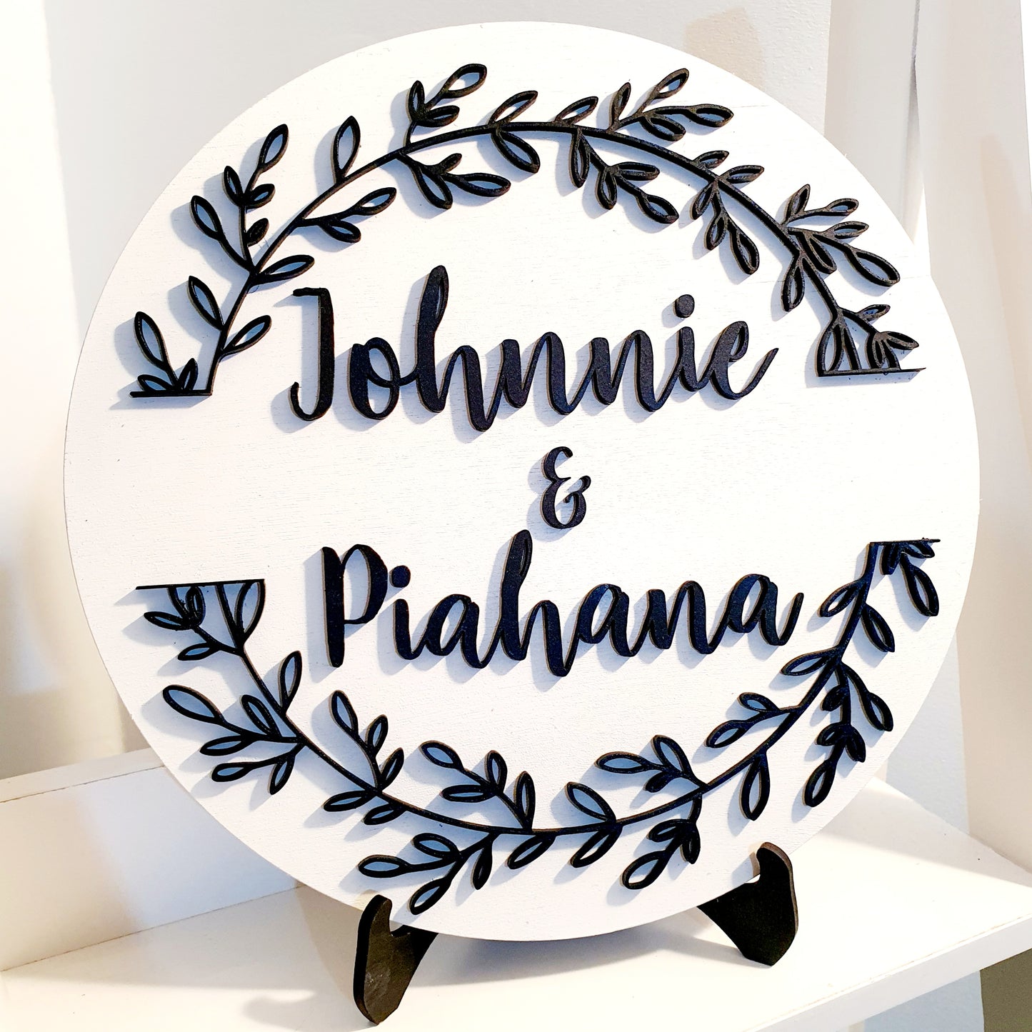 Wreath Personalised Round - Whimsic