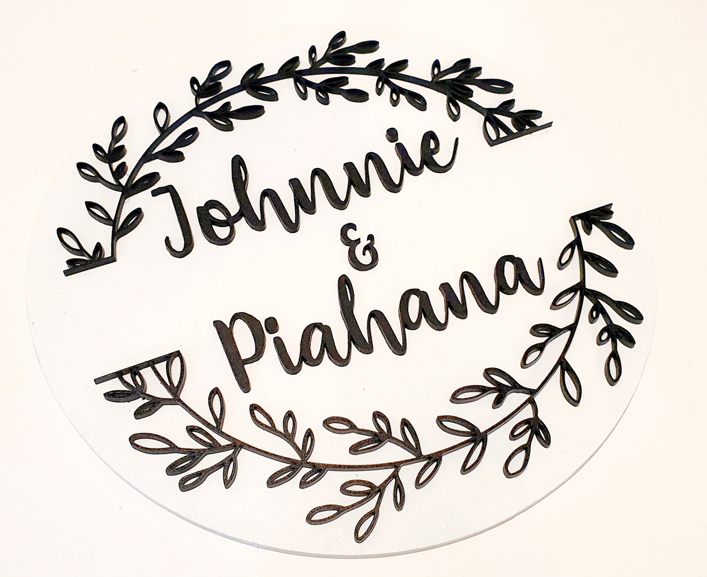 Wreath Personalised Round - Whimsic