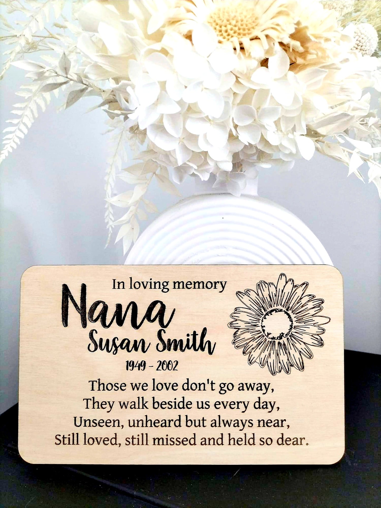 Personalised Memorial Plaque - Whimsic