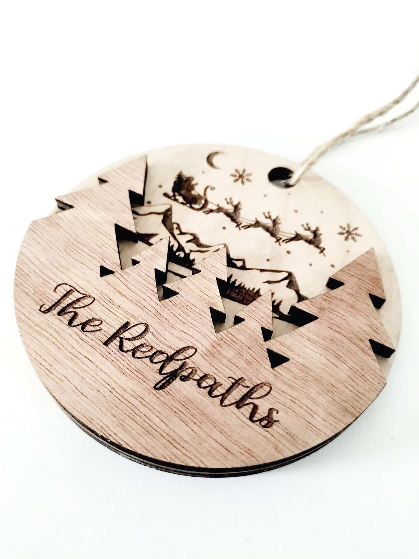 Personalised Christmas Scene Bauble - Whimsic