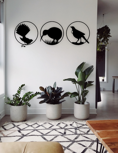 NZ Native Birds Wall Art Set