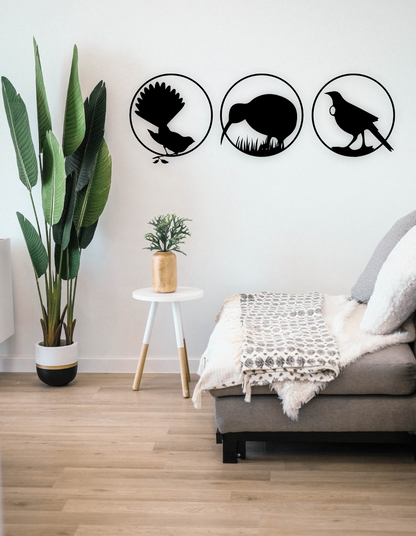 NZ Native Birds Wall Art Set