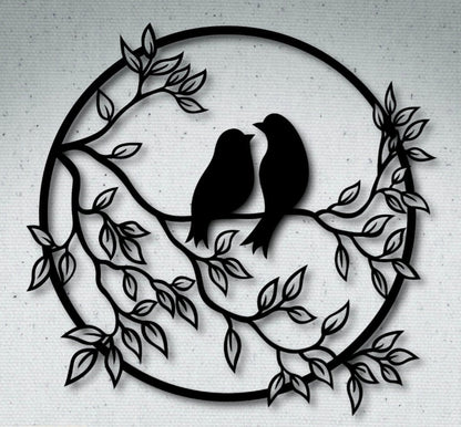 Lovebirds Wall Art - Whimsic