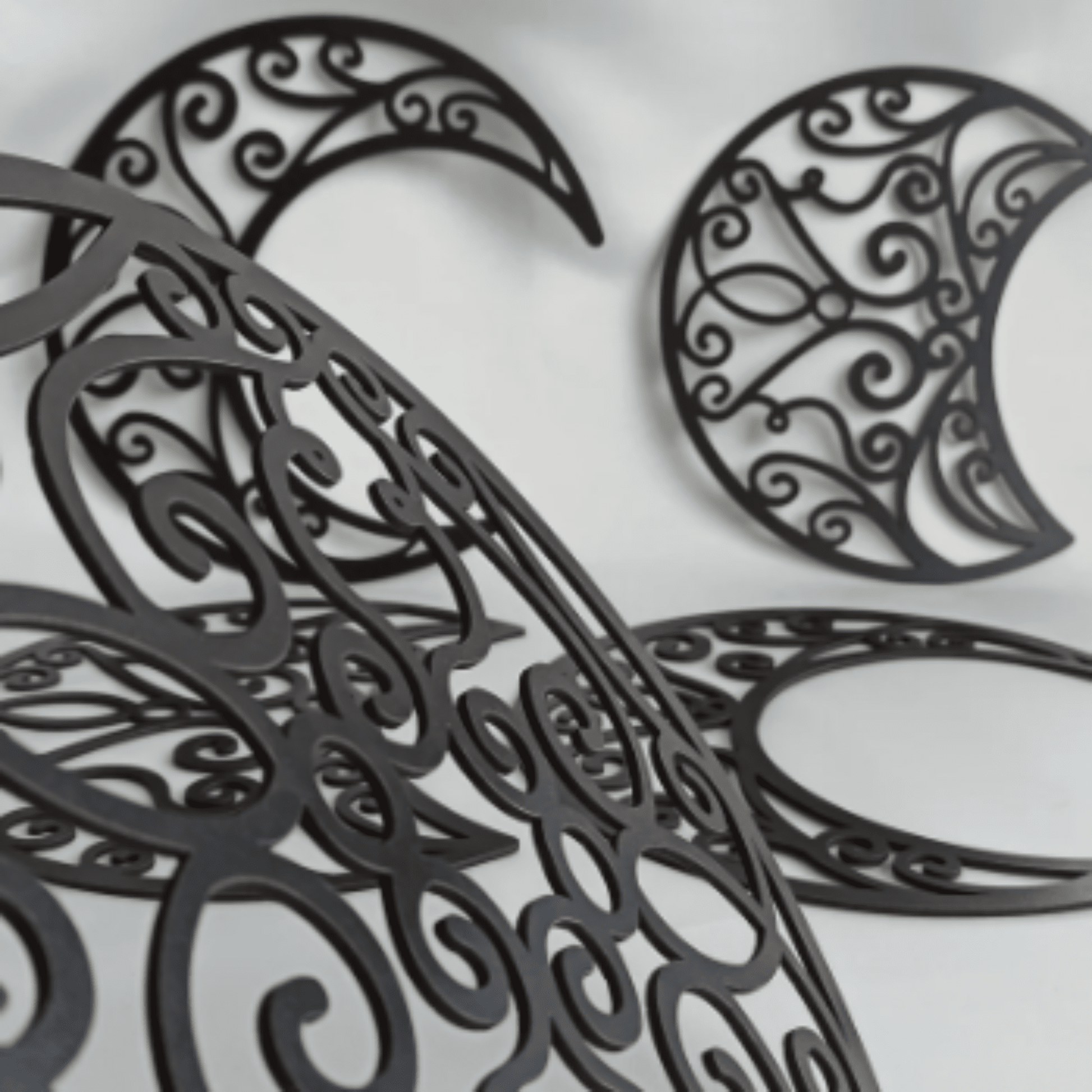 Bohemian Moon Phases Wall Art Set Whimsic 