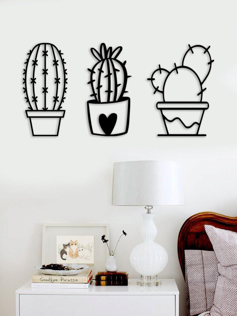 Cacti Wall Art Set