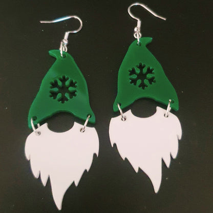 Christmas Gnome Earrings Whimsic 