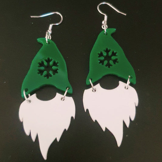 Christmas Gnome Earrings Whimsic 