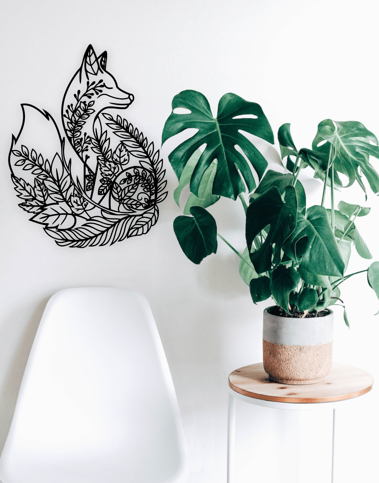 Floral Fox Wall Décor Whimsic 