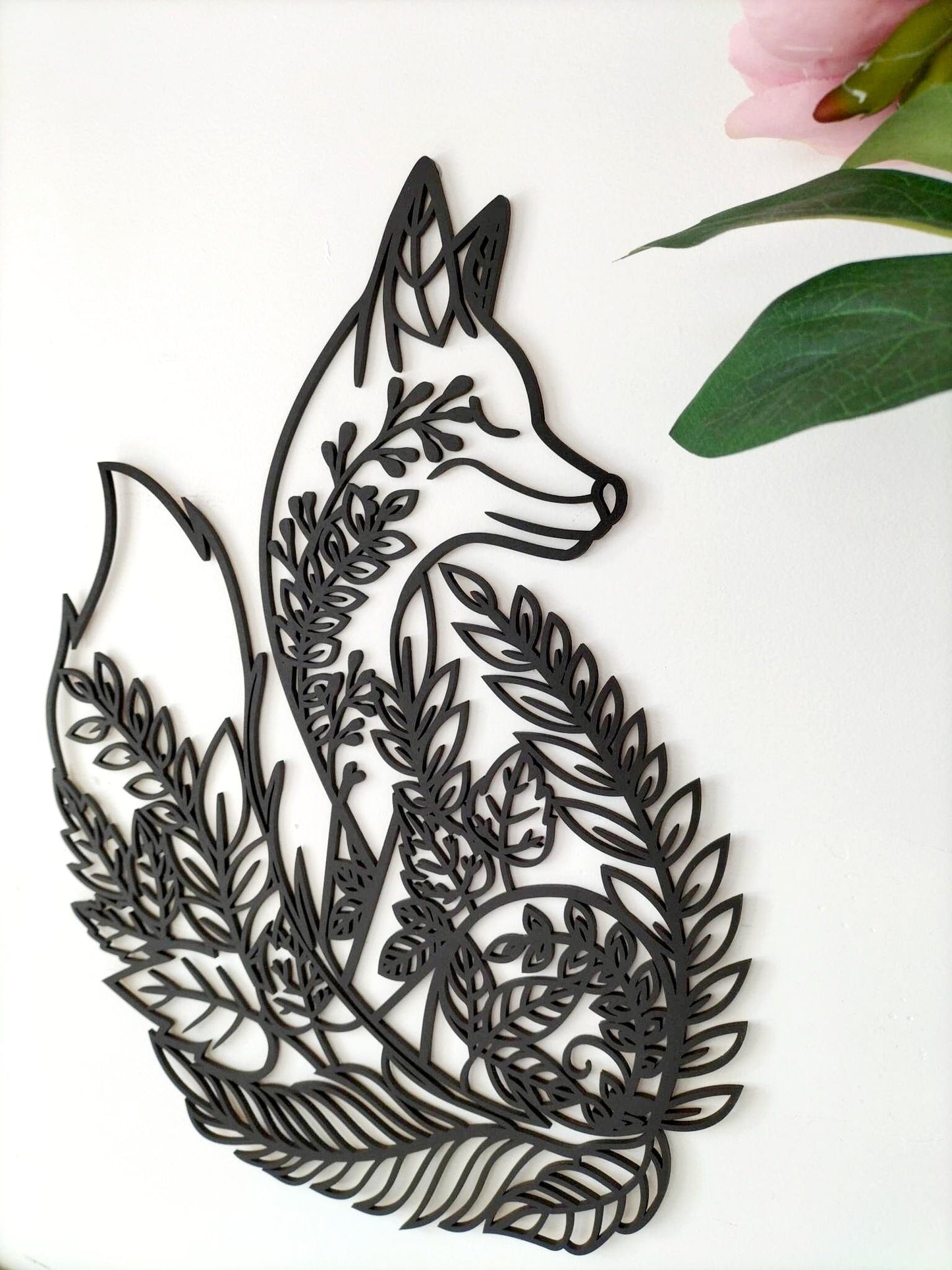 Floral Fox Wall Décor Whimsic 