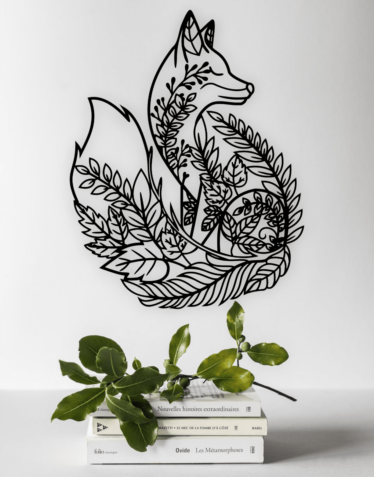 Floral Fox Wall Décor Whimsic 