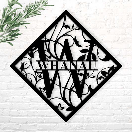 Floral Framed Personalised Monogram Whimsic 