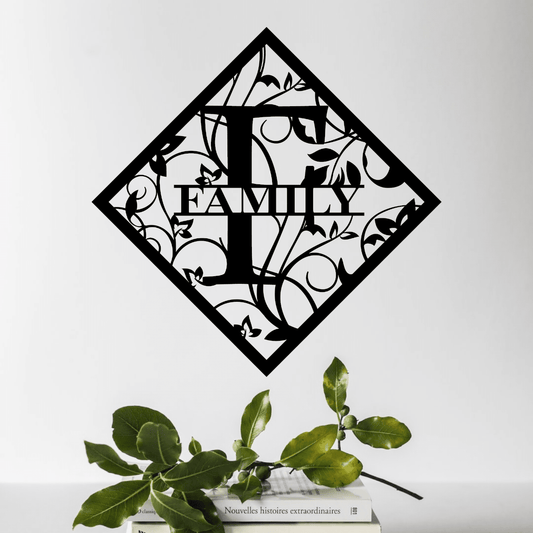 Floral Framed Personalised Monogram Whimsic 