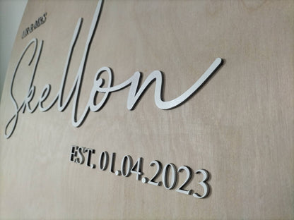 Large Personalised Wedding Round Whimsic 