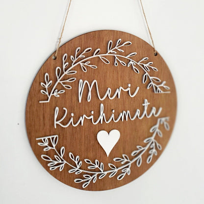 Meri Kirihimete Wreath Decor Whimsic 