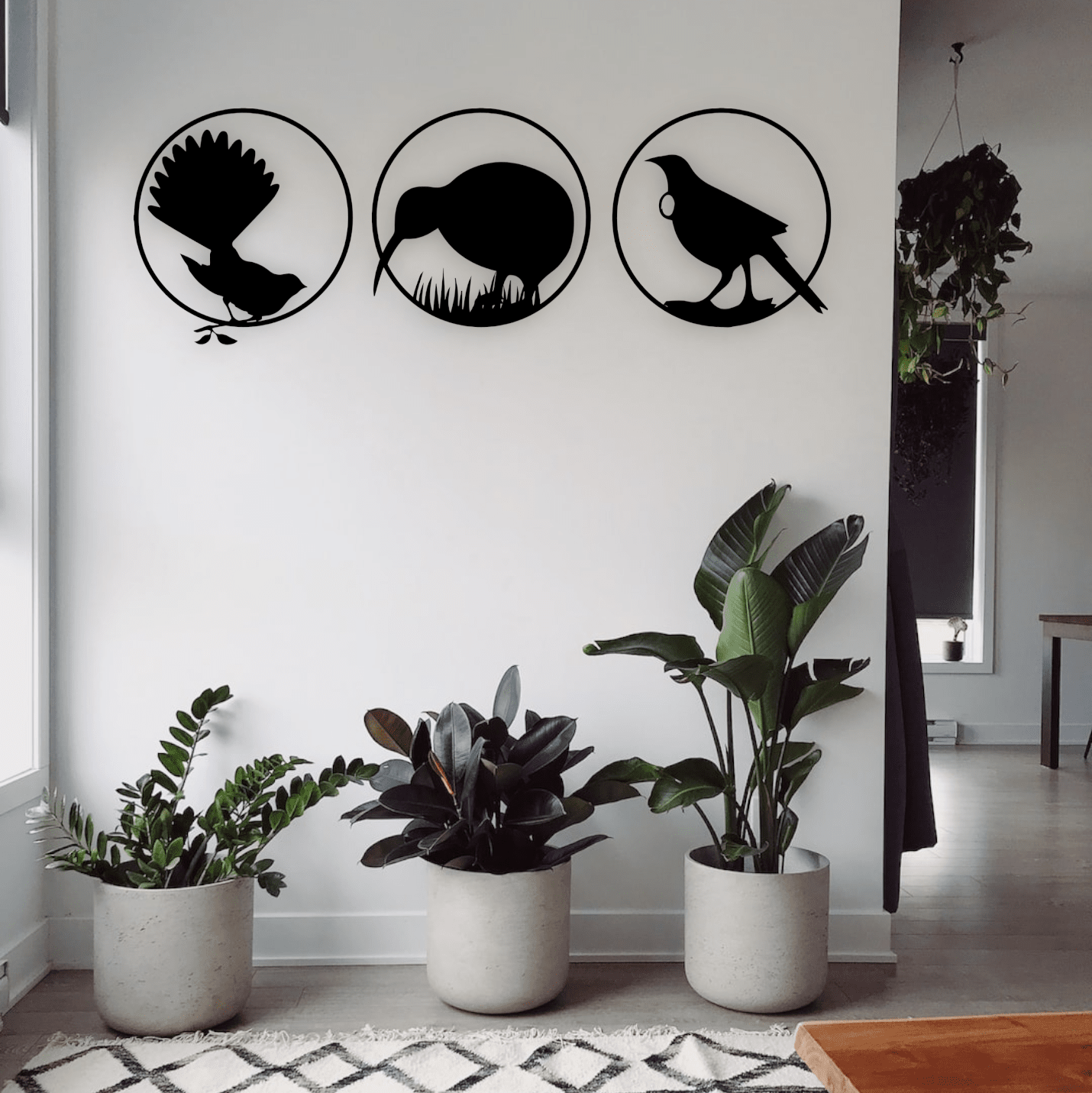 NZ Native Birds Wall Art Set Whimsic 