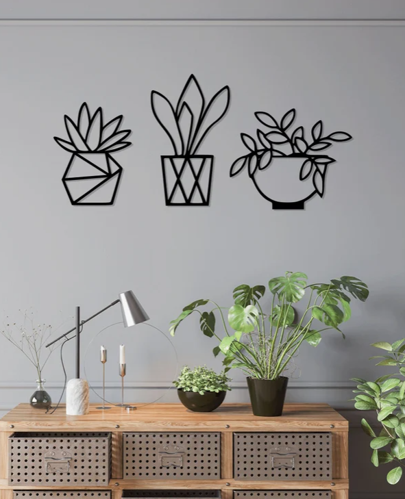 Plant Pots Wall Art - Whimsic